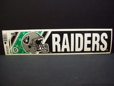 Oakland Raiders Vintage NFL Bumper Sticker Team Logo Retro Helmet Football Sport • $12.99