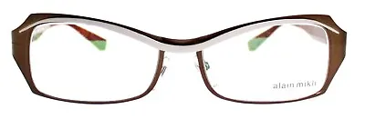 Eyeglasses/optical Frame Alain Mikli AL1117 Brown And Silver New • £95.21