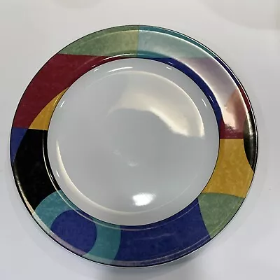 MIKASA CURRENTS DINNER PLATES 10 7/8”inches Excellent Condition ) • $22