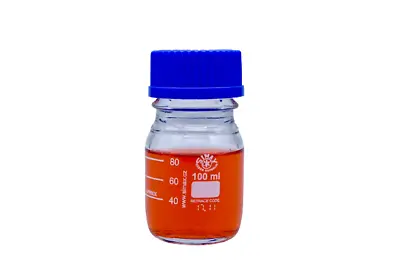 Simax Laboratory Reagent Media Bottle 100 Ml Borosilicate Clear Glass   • $10.95