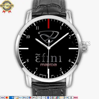 Mazda Efini RX7 Logo MZ01 Quartz Watch Analog Stainless Steel Men's Wristwatch • $37.90
