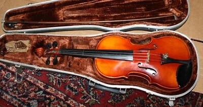 $95 • Buy Lewis & Sons German Ton-Klar Dancla 3/4 Size Violin #126 - With Hard Case & Bow