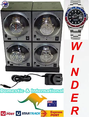 BOXY Brick QUAD Automatic Watch Winder System MODEL: 4E2 -Brilliant! • $277.19