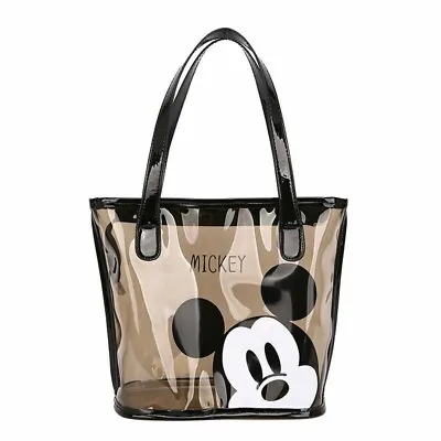 Disneyland Lady Woman Mickey Mouse PVC Transparent Shoulder Casual Bag Handbag • $18.99