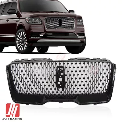 For Lincoln Navigator 2018-2021 Front Upper Grille Grill Sport Gloss Black • $276