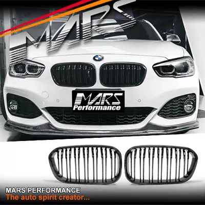 Gloss Black M4 Style Bumper Kidney Grille Grill For BMW 1 Series F20 LCI 2015-19 • $99.99