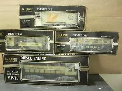 K LINE K--229107 Arizona & California MP-15 Diesel Switcher Set Lot + 3 Cars • $225.99