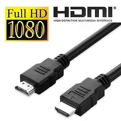 $5.49 • Buy Premium HDMI Cable Cord High Speed UHD 3D 1080 PS3 PS4 XBox One BluRay Black 