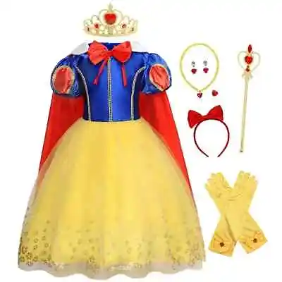 Kids Girls Dress Elsa Princess Cinderella Costume Party Gown Cosplay Fancy AU • $29.94