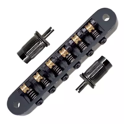 Tune O Matic Bridge W Roller Saddles For Epiphone Les Paul SG ES Dot BLACK  • $15.27