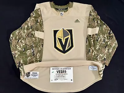 MARC-ANDRE FLEURY  Vegas Golden Knights ISSUED Worn ? Military Jersey MEIGREY !! • $5999.99