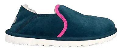 UGG Kenton Slippers Men's Size 11 M Teal Green Suede Sheepskin Fur Shoes New • $74.95