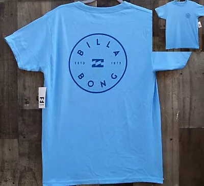New Billabong Stamp Blue Men's Sport S/S/ Crew T Shirt BBL-29 • $12.15