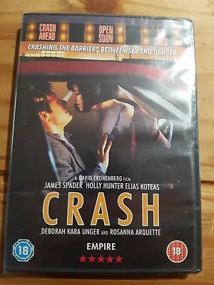 **Crash Region 2 DVD - David Cronenberg James Spader Holly Hunter - New Sealed • £16.90