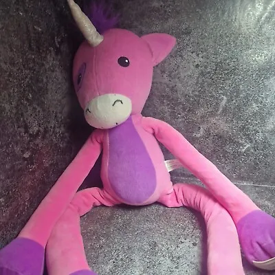 Stretchkins Large Pink Unicorn Plush Teddy • £8.50