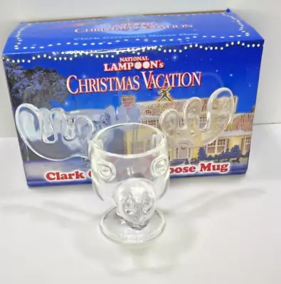 National Lampoon's Christmas Vacation Moose Reindeer Head Glass Mug Cup • $11.95