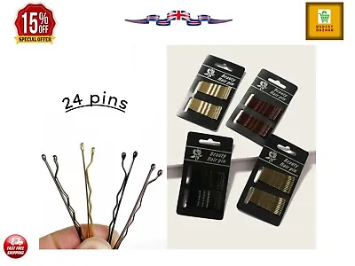 £2.99 • Buy Hair Grips Kirby Bobby Pins Fashion Bun Accessories Ladies Clips Slides Styling