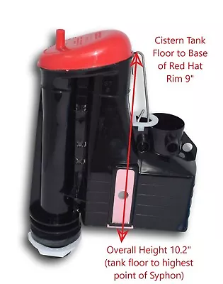 £14 • Buy Dudley Cascade S7 Toilet Cistern 9  Syphon WRAS 1.5  BSP Outlet Dual Flush Valve