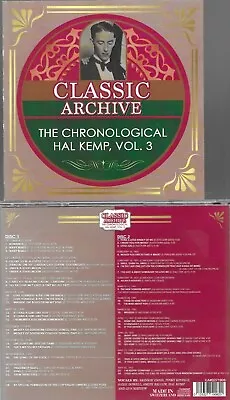 HAL KEMP CHRONOLOGICAL VOL. 3-1929-31 WITH BUNNY BERIGAN-NEW 2 CDs-48 CUTS • $24.99