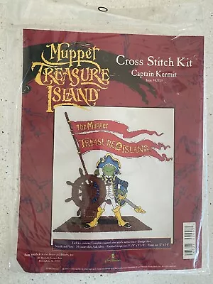 Muppet Treasure Island CAPTAIN KERMIT The Frog Cross Stitch Kit • $25