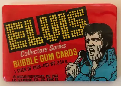 1978 Donurss Elvis Cards 1 Unopened Sealed Wax PACK From Wax Box 6 Cards • $6.45