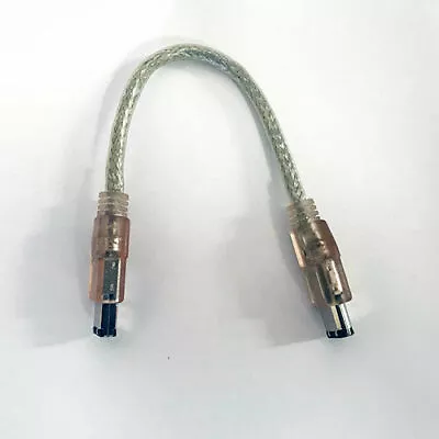  FireWire 400 6 Pin To 6 Pin 8 Inch Cable Clear NEW • $1.25