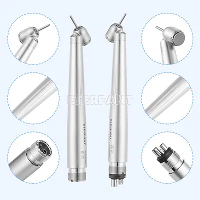 Dental 45° Degree Surgical High Speed LED Handpiece E-generator Push Button 2/4H • $33.14