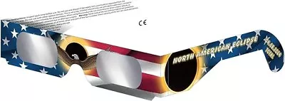 American Paper Solar Eclipse Glasses  - USA MADE NASA Approved ISO Certifed 5PK • $7.99