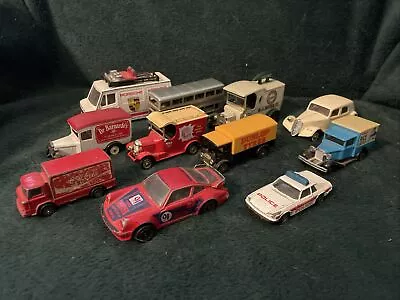 Job Lot Of Corgi Lledo And Matchbox Die Cast Vintage Cars / Delivery/ Buses • $8