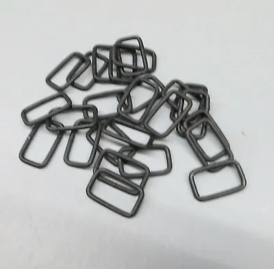 20 40 Pcs 1 X 1/2 Inch Black Steel Rectangle Ring US Military Belt Webbing • $5