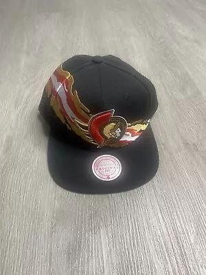 Ottawa Senators Mitchell And Ness SnapBack Mens Adjustable Paintbrush NHL Hockey • $37.99