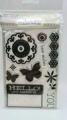 My Minds Eye  10 X COLLECTABLE Clear Stamps - 4  X 6  Memorable Hello • £6.49