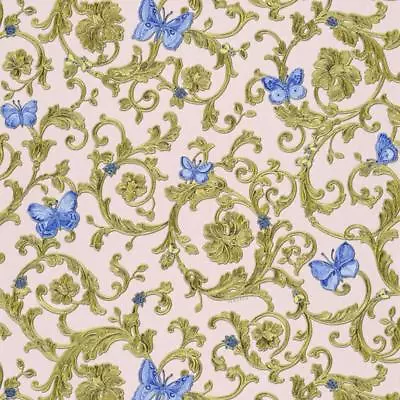 343256 - Versace Butterflies Bees Ladybirds Rose Blue AS Creation Wallpaper • $172.92