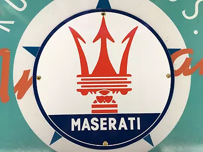 Top Quality MASERATI Porcelain COATED 18 GAUGE Steel SIGN • $59.99