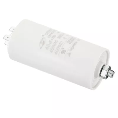 CBB60 40uF Run Capacitor AC450V 4 Pins 50/60Hz Cylinder With Screw 95x45mm • $14.94