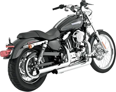 Vance & Hines Straightshots Staggered Chrome Exhaust 2004-2013 Sportster 17821 • $549.99