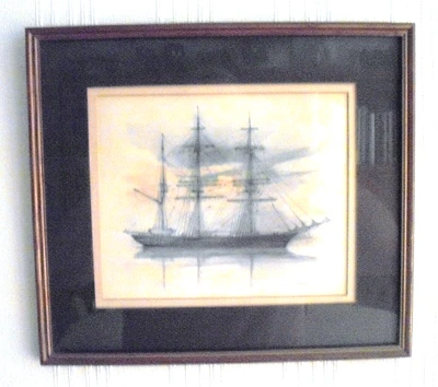 £18 • Buy Print By Mads Stage Of A Ship From Approx 1976 VGC