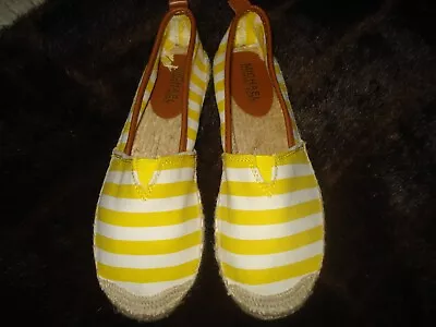 Michael Kors Slip-on Canvas Espadrilles Shoes Loafers Womens Size 6.5 M • $29.99