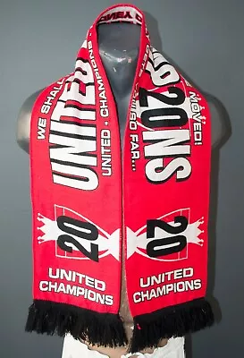 Manchester United Scarf Champions 20s AnniversarySupport Fan Scarf Legendary • $9.99