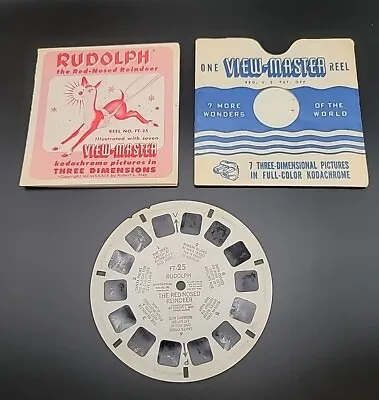 View Master Rudolph The Red Nosed Reindeer FT-25 With Booklet • $13.95