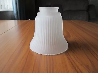 £12.50 • Buy Vintage Retro Small Frosted Glass Lamp/light Shade (az)