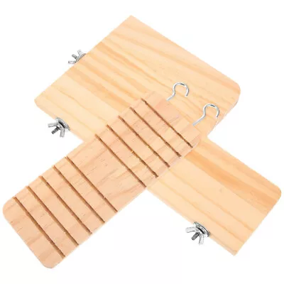  Wooden Hamster Toy Stairs Platform And Ladders Reptile Hammock • £16.48