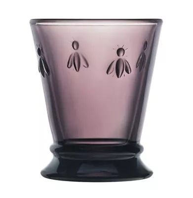 La Rochere Bee Tumbler Glass One Single 260ml Goblet Purple Glassware Drinking • £10.99