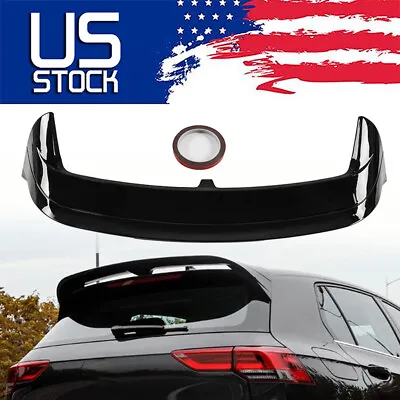 $199.99 • Buy For VW Golf 8 MK8 GTI R Line 2022 23 Rear Roof Spoiler Window Wing Glossy Black