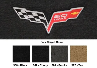 Lloyd Mats Velourtex C6 Corvette 60th Anniversary Logo Floor Mats • $138.99