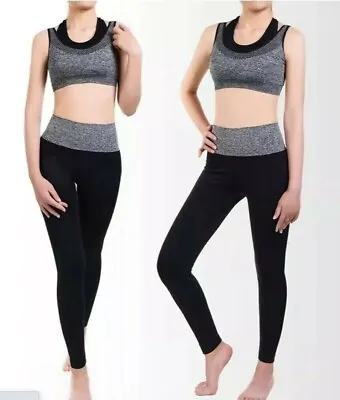 £7.99 • Buy Women's Fashion Sports Bra Pants Set Yoga Clothing Suits Gym Workout Fitness