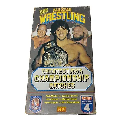 Vintage Verne Gagne Presents Greatest AWA Championship Matches VHS Video Tape • $14.95