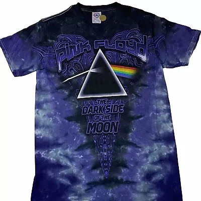 Vintage Y2K Pink Floyd Delta T-Shirt Small The Dark Side Of The Moon Tie Dye • $39.99