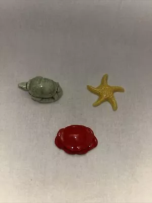 Wade Whimsies Figurines Set Of 3￼Sea Creatures • $15