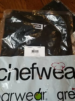 Chefwear Mens Chef Coat Black Size XL BRAND NEW   • $18.50